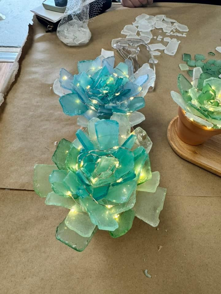 Sea Glass Succulents Kit