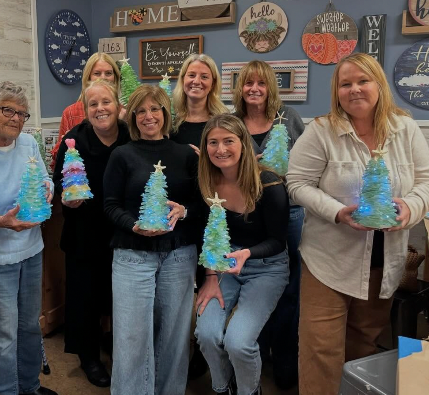 Jennifer Bickerstaff's 'Sea' Glass Tree Party