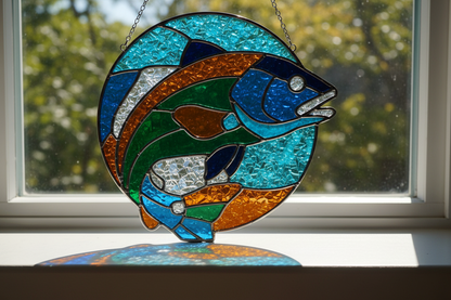 Resin Crushed Glass Sun Catcher Mail Home Kit