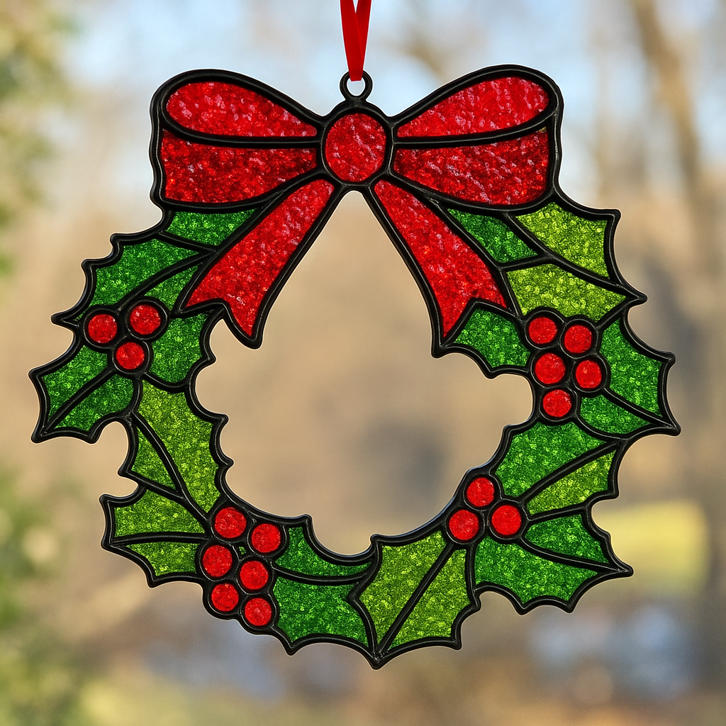 Christmas Faux Stained Glass Sun Catchers