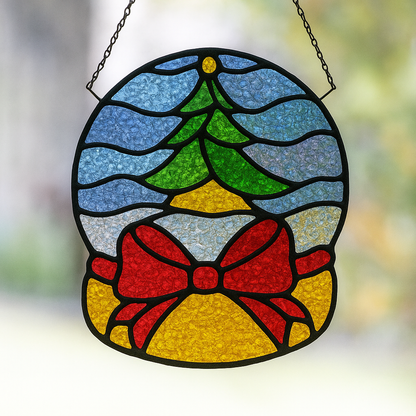 Christmas Faux Stained Glass Sun Catchers