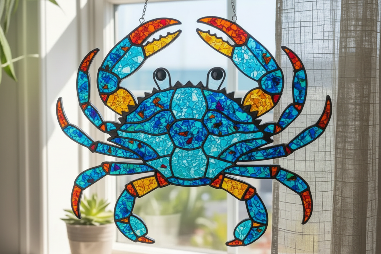 Resin Crushed Glass Sun Catcher Mail Home Kit