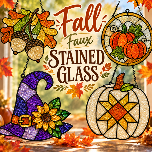 10/13/2026 (6:30pm) Fall Faux Stained Glass (Hartwell, GA)