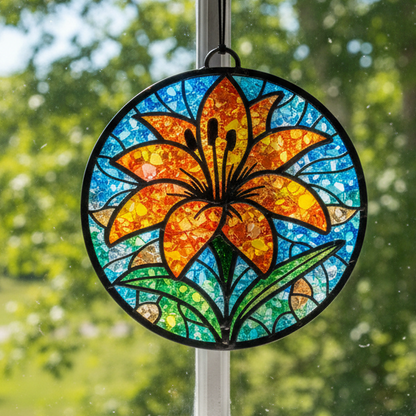 Resin Crushed Glass Sun Catcher Mail Home Kit