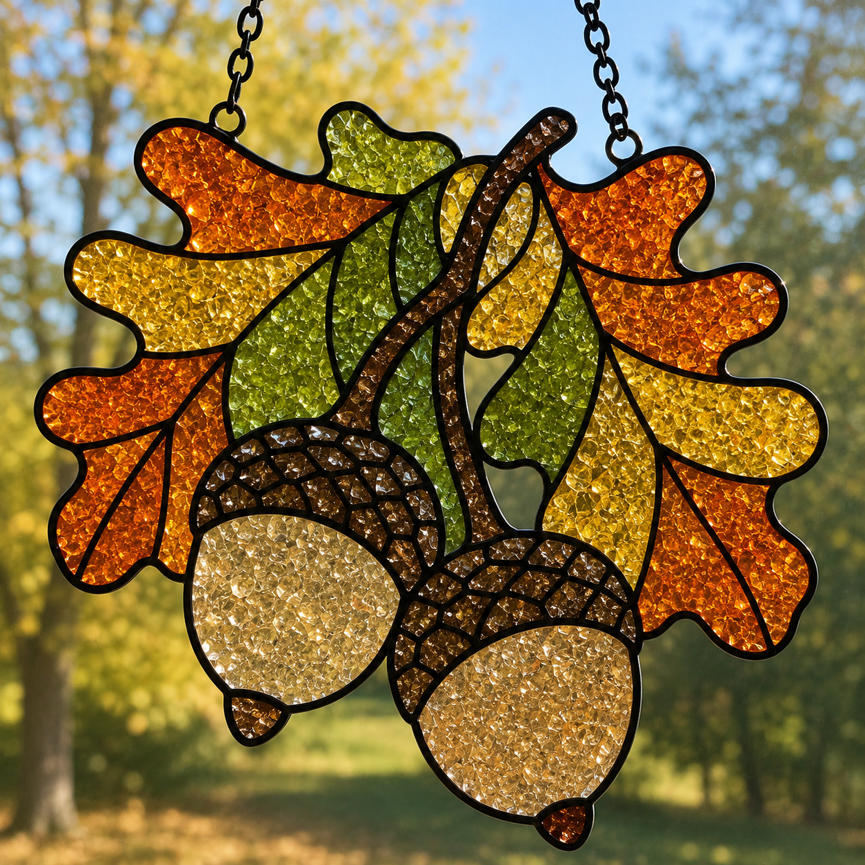 Fall Faux Stained Glass MAIL HOME KITS