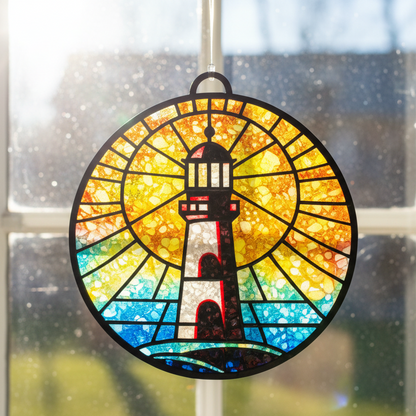 Resin Crushed Glass Sun Catcher Mail Home Kit