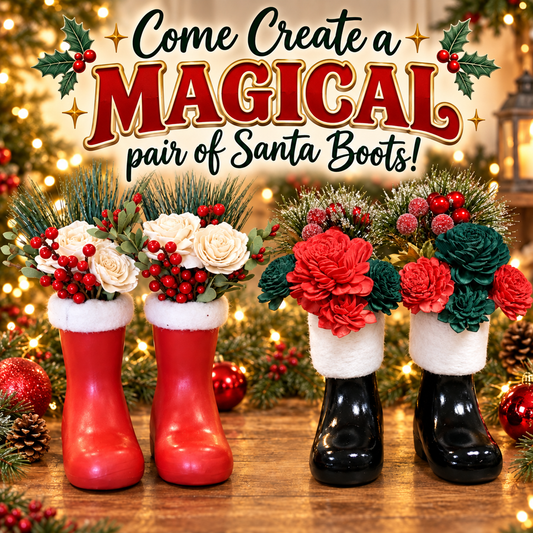11/18/2026 (6:30pm) Santa Boots & Forever Flower Bouquet (Hartwell, GA)