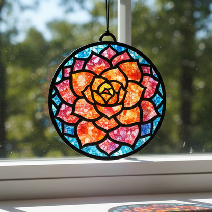 Resin Crushed Glass Sun Catcher Mail Home Kit