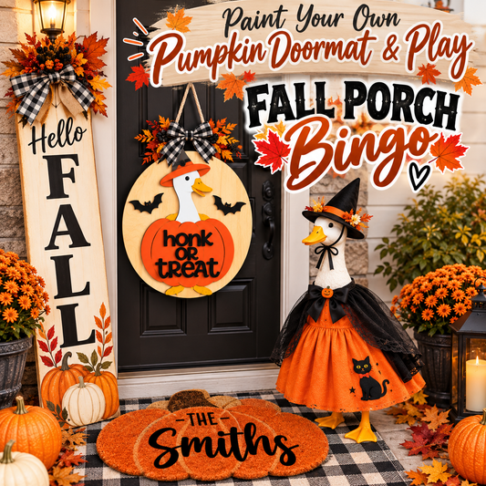 10/22/2026 (6:30pm) Doormats & Fall Porch BINGO (Hartwell, GA)