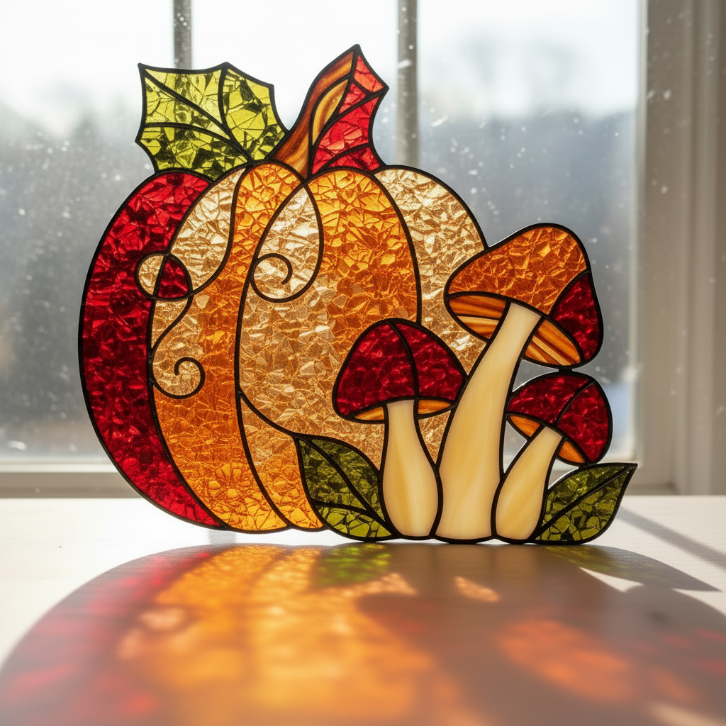 Fall Faux Stained Glass MAIL HOME KITS