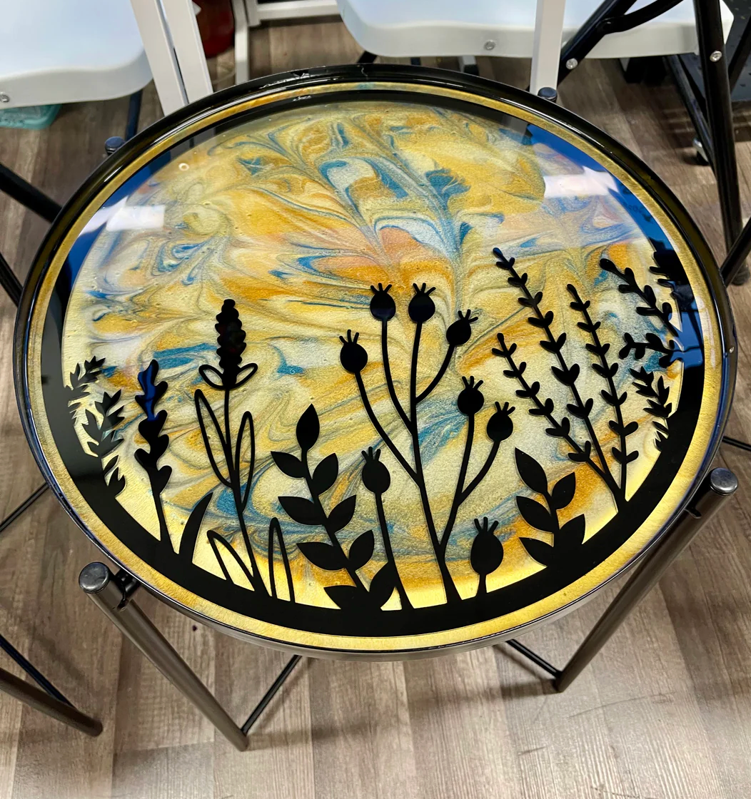 Resin Art Workshop: Creating Tray Tables