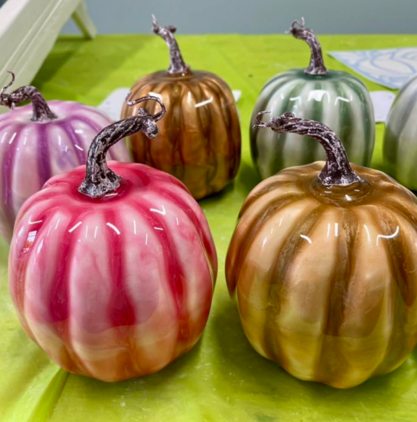 08/15/2026 (11am) Resin 'Glass-like' Pumpkins (Hartwell, GA)