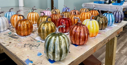 08/15/2026 (11am) Resin 'Glass-like' Pumpkins (Hartwell, GA)