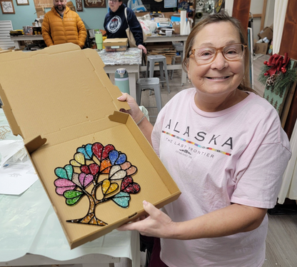 Resin Crushed Glass Sun Catcher Mail Home Kit