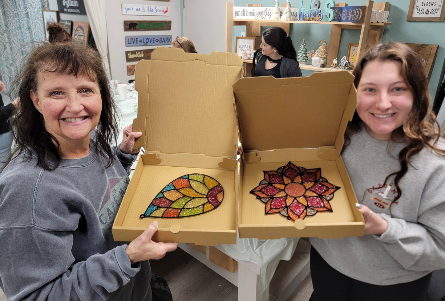 Resin Crushed Glass Sun Catcher Mail Home Kit