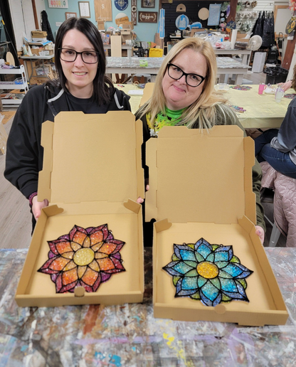 Resin Crushed Glass Sun Catcher Mail Home Kit