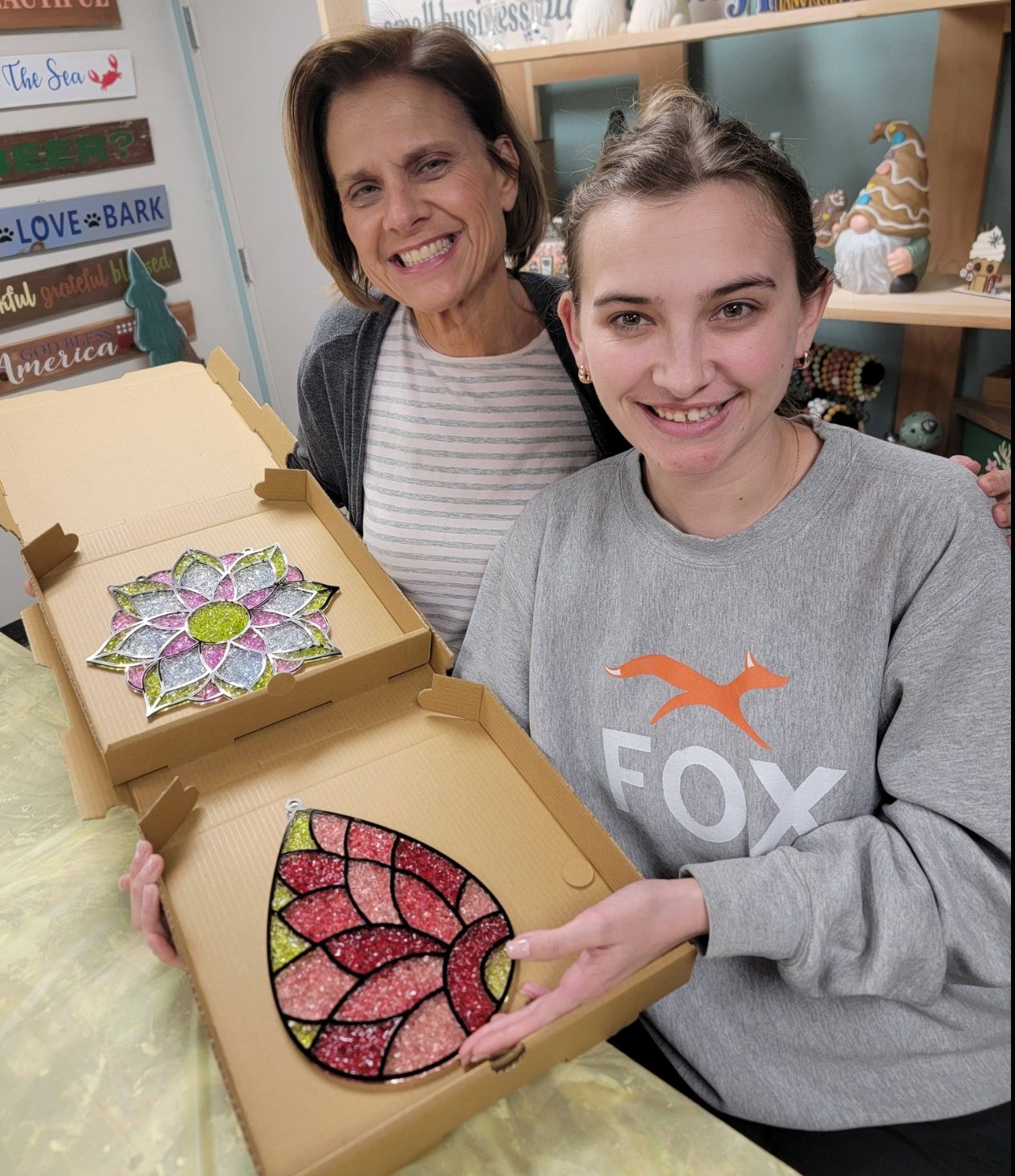 Resin Crushed Glass Sun Catcher Mail Home Kit