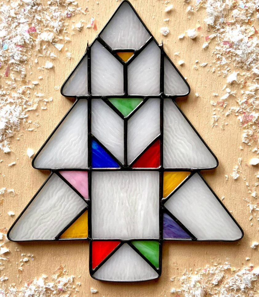 Christmas Faux Stained Glass Sun Catchers