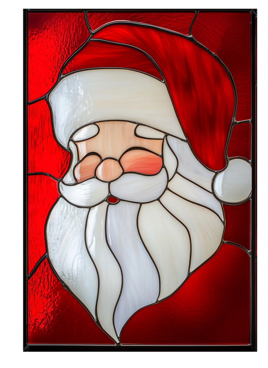Christmas Faux Stained Glass Sun Catchers