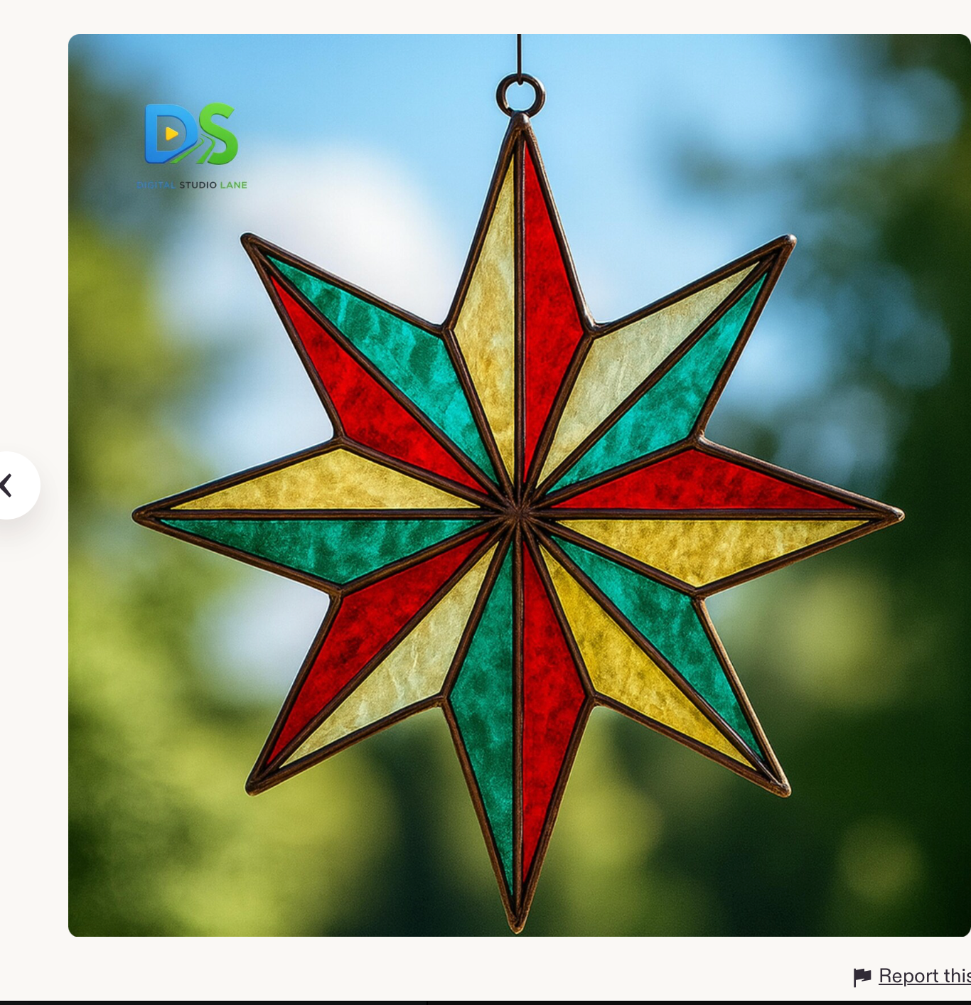 Christmas Faux Stained Glass Sun Catchers