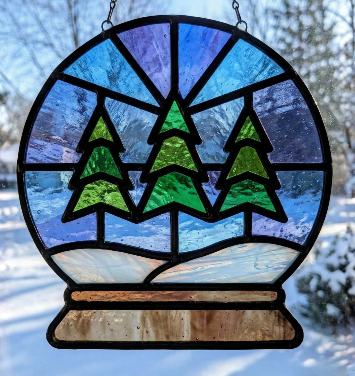 Christmas Faux Stained Glass Sun Catchers