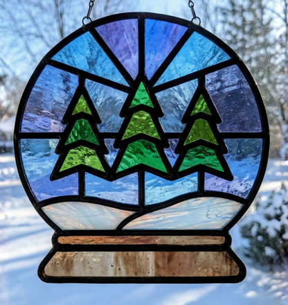 Christmas Faux Stained Glass Sun Catchers