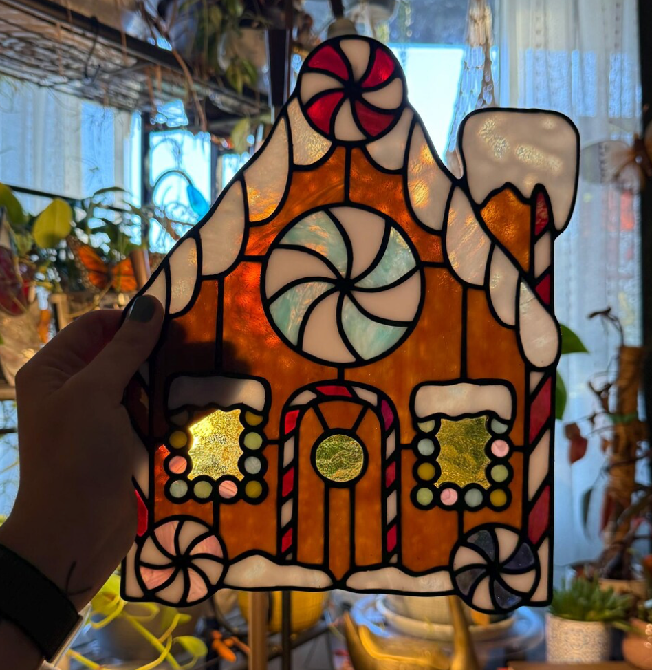Christmas Faux Stained Glass Sun Catchers