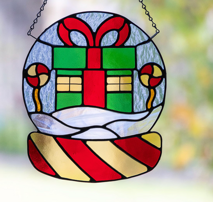 Christmas Faux Stained Glass Sun Catchers