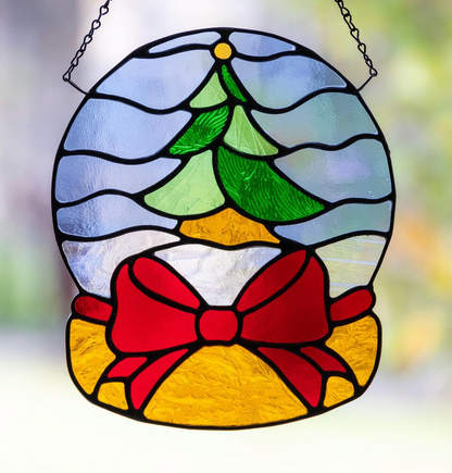 Christmas Faux Stained Glass Sun Catchers