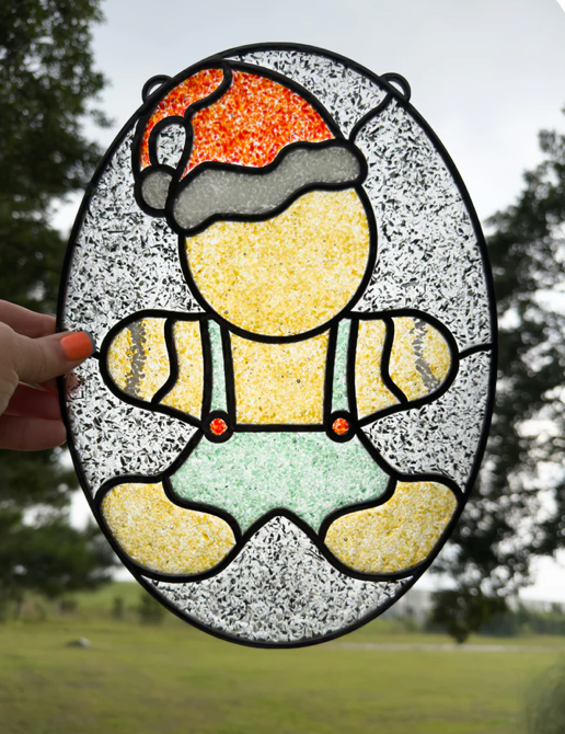 Christmas Faux Stained Glass Sun Catchers