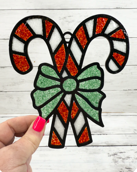 Christmas Faux Stained Glass Sun Catchers