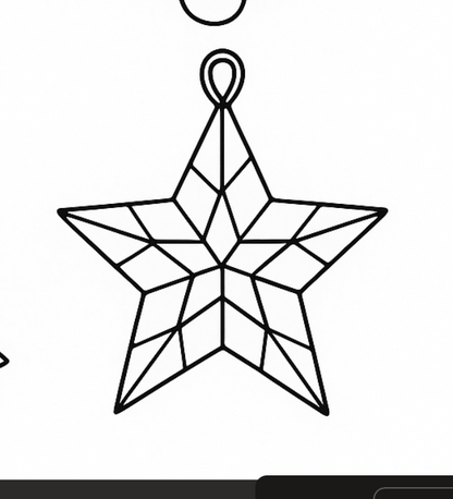 Christmas Faux Stained Glass Sun Catchers