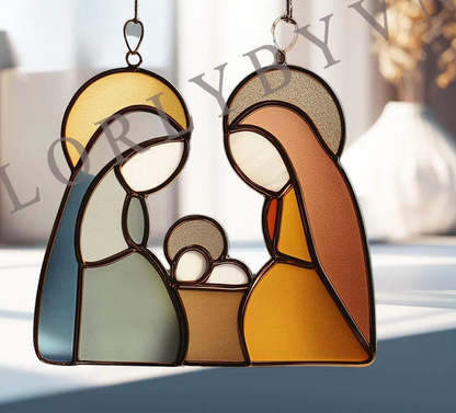 Christmas Faux Stained Glass Sun Catchers
