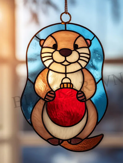 Christmas Faux Stained Glass Sun Catchers