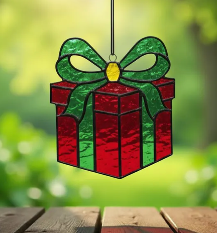 Christmas Faux Stained Glass Sun Catchers