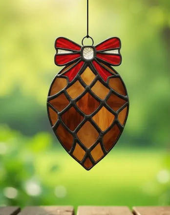Christmas Faux Stained Glass Sun Catchers