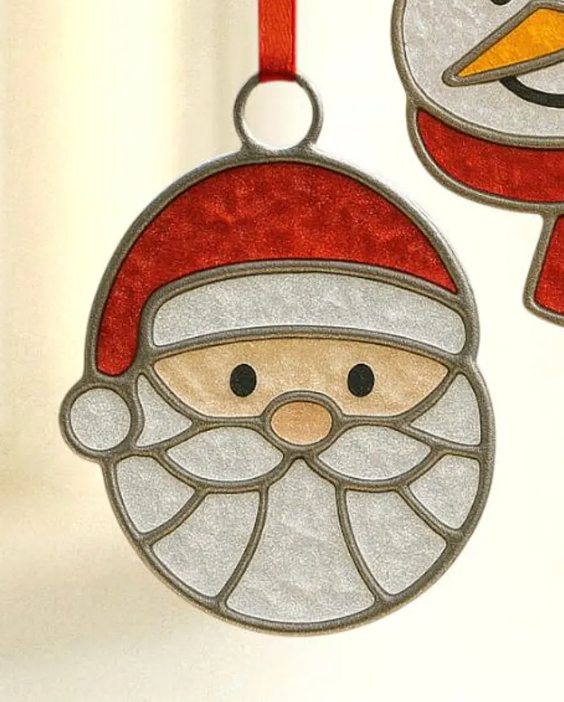 Christmas Faux Stained Glass Sun Catchers