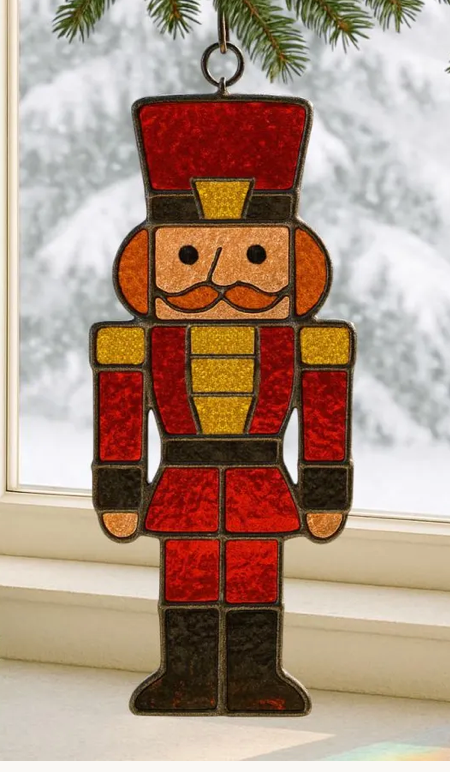 Christmas Faux Stained Glass Sun Catchers