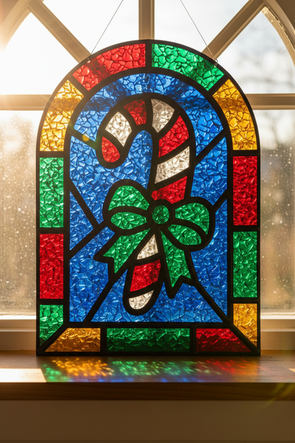 Christmas Faux Stained Glass Sun Catchers