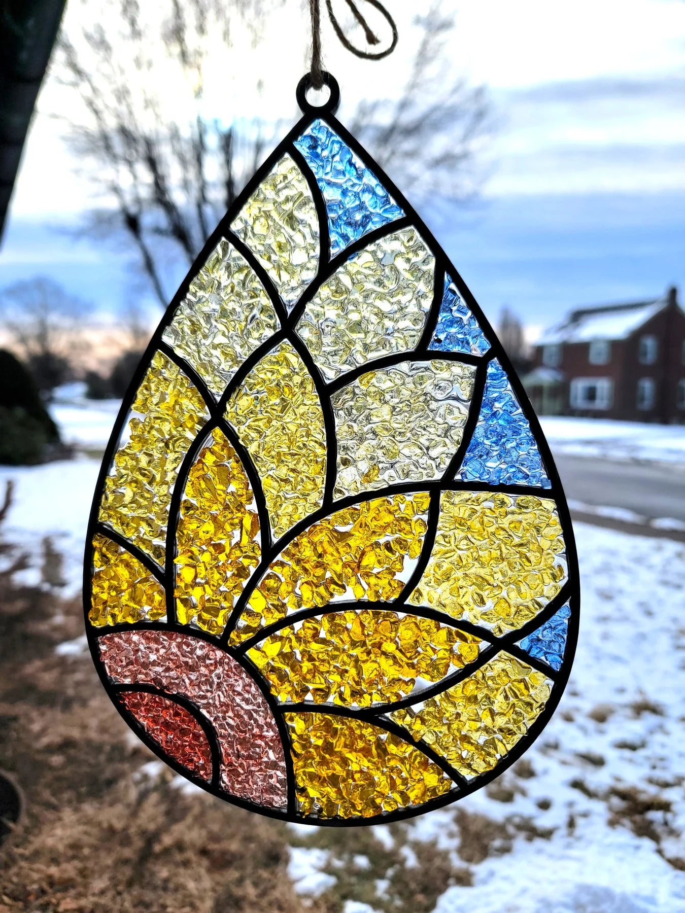 Resin Crushed Glass Sun Catcher Mail Home Kit