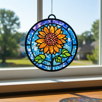 Resin Crushed Glass Sun Catcher Mail Home Kit