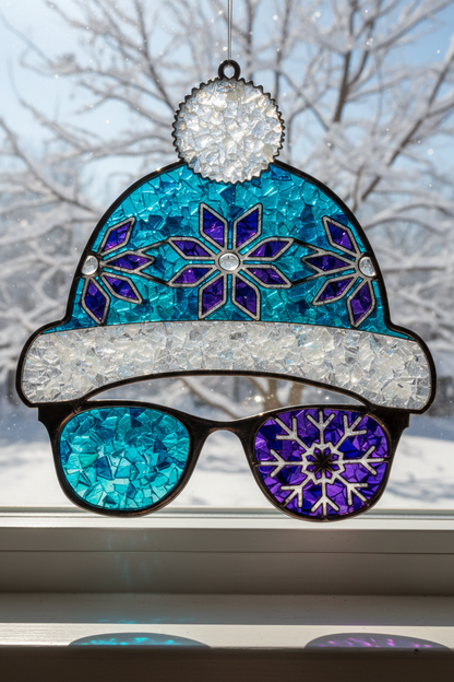 Christmas Faux Stained Glass Sun Catchers